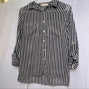 Love Tree Happens Sheer Button Down